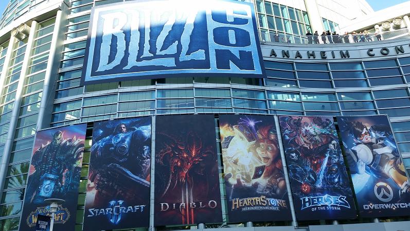The entrance to BlizzCon 2016, with all their games on display.